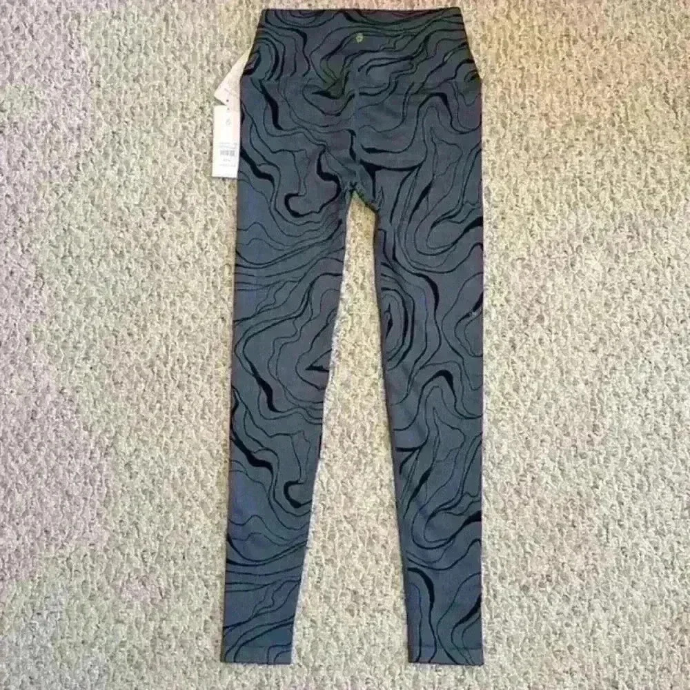Spiritual Gangster NWT Swirl-Print Love Sculpt Jacquard Leggings Women Size XS/S - Picture 3 of 15